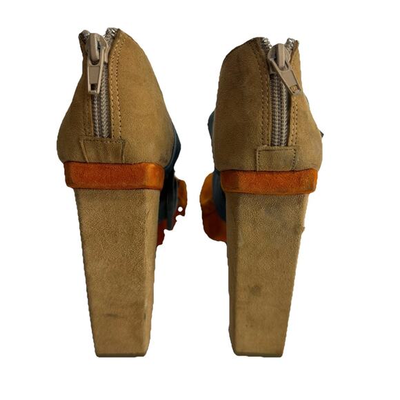 jeffrey campbell dressen colorblock platform heels size 7 - Picture 11 of 12